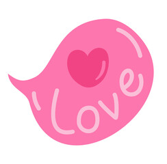 Valentine Pink Cute Element Vector 