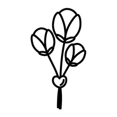 Valentine Element Icon Lines Style 