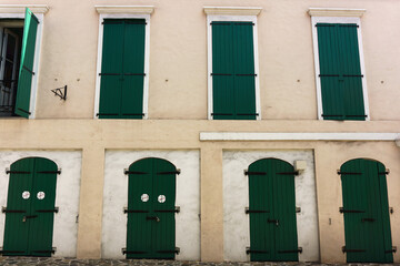 Naklejka premium Charlotte Amalie, St Thomas, USVI 04152019 Street scene.