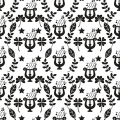 Black Saint Patrick's Seamless Pattern 8