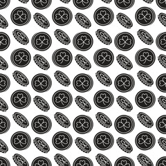 Black Saint Patrick's Seamless Pattern 3