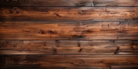 Naklejka premium Close-up of a Rustic Wooden Wall With Wood Planks Generative AI