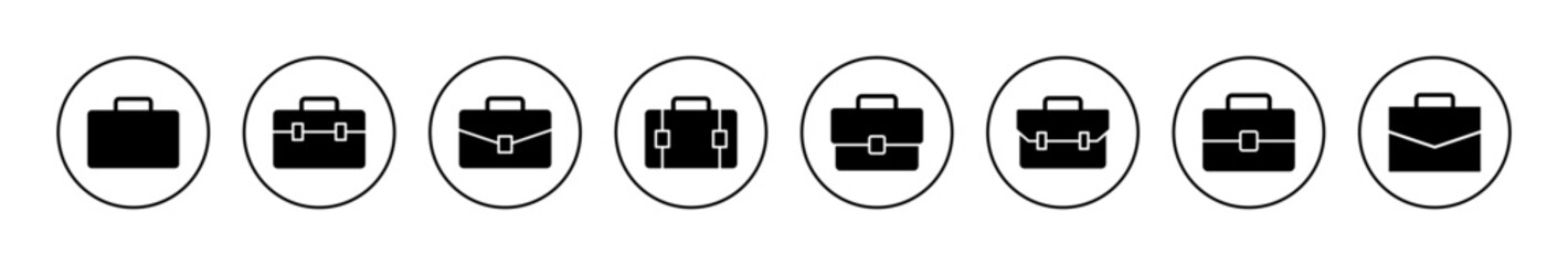 Briefcase icon vector. suitcase sign and symbol. luggage symbol.
