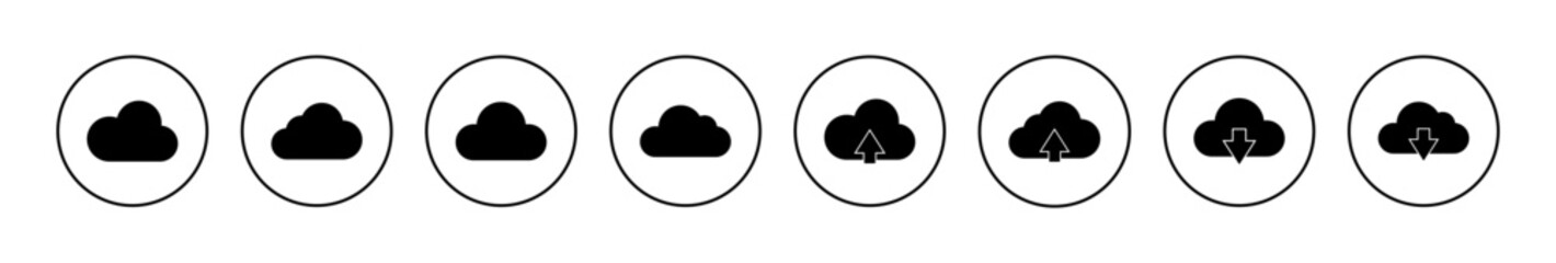 Cloud icon vector. cloud sign and symbol