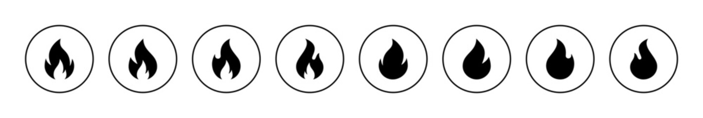 Fire icon vector. fire sign and symbol