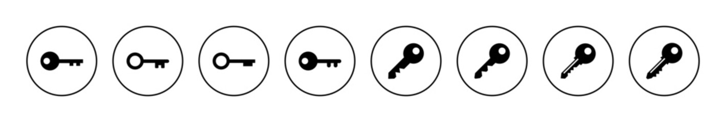 Key icon vector. Key sign and symbol.