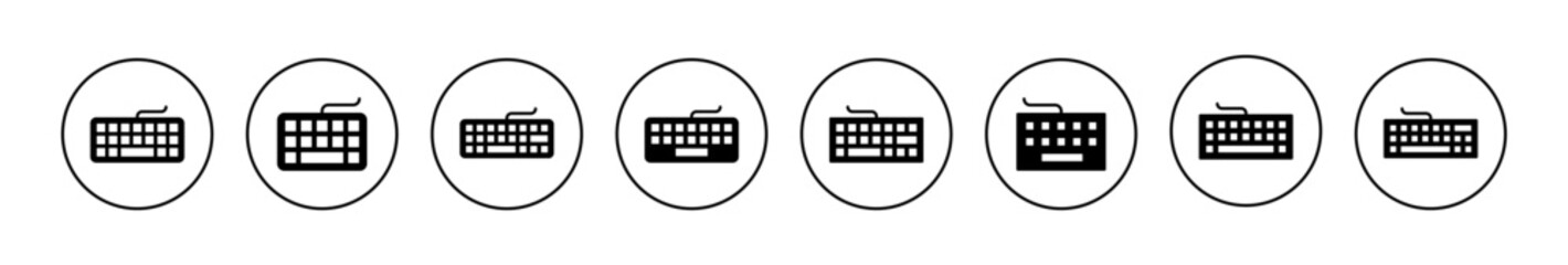 Keyboard icon vector. keyboard sign and symbol - obrazy, fototapety, plakaty