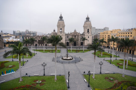 view of the cathedral of st peter and st paul Centro Hist&oacute;rico de Lima Per&uacute;