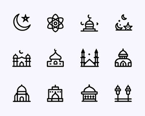 Fototapeta na wymiar icon sheet ramadhan