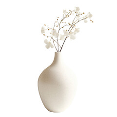 white flowers in vase, transparent Png of a Vase, Floral arrangement, White porcelain vase