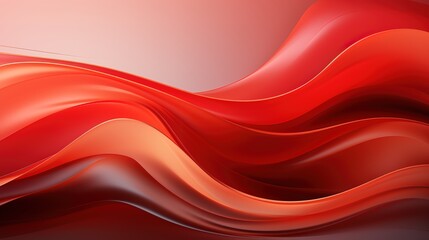 Red abstract background. Dynamic shapes composition,generative ai