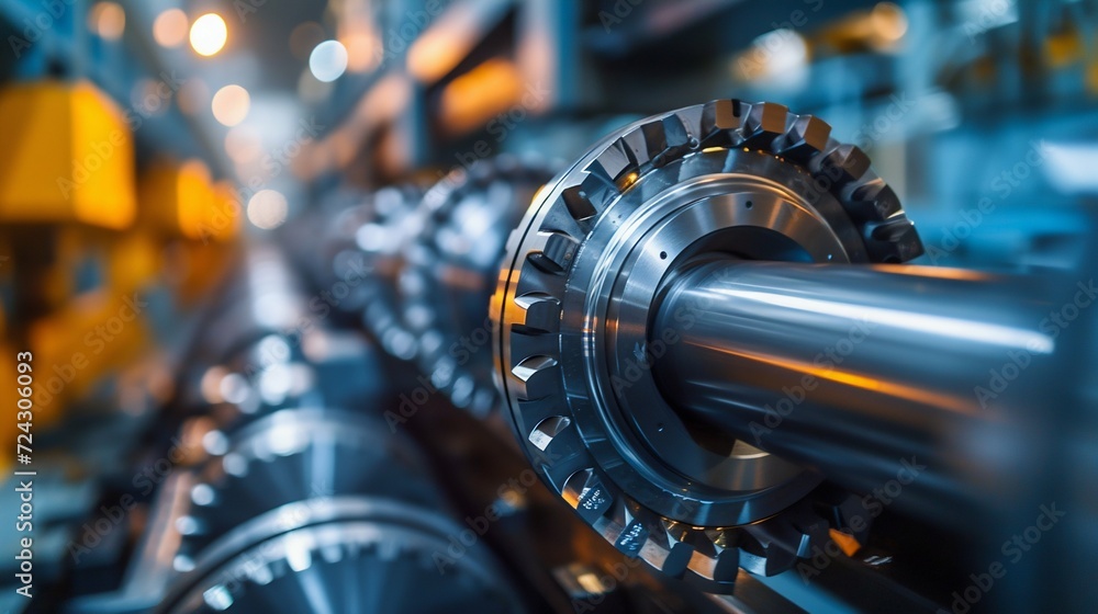 Poster precision engineering: turbine blades in a jet engine. generative ai