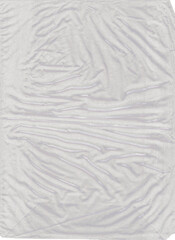 Polyethylene packaging with wrinkles, slightly crumpled. Stylish PNG texture for overlay effect. Gives the appearance of packaging. PNG file for the cover. Polyethylene texture mockup