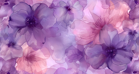 flowers in shades of purple and pink
