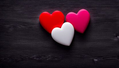 hearts background, romantic abstract wallpaper , heart animation background, copyspace
