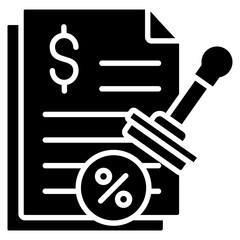 Loan Approval Icon Element For Design