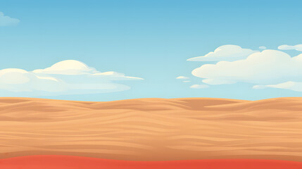 Fototapeta na wymiar an animated desert with a few clouds above