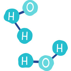 Obraz premium Water Splash and Wave Illustration