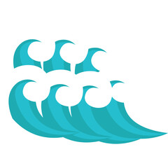 Water Splash and Wave Illustration