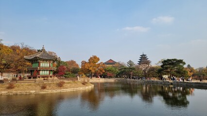 Fototapeta na wymiar The garden of Korea place 