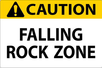 Caution Sign, Falling Rock Zone