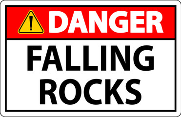 Danger Sign, Falling Rocks