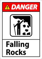 Danger Sign, Park Sign and Guide Sign, Falling Rocks