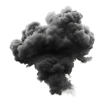 black cloud, isolated PNG object