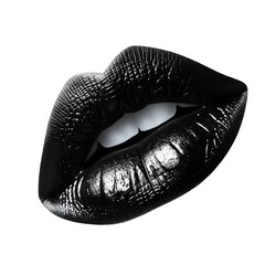 black lip, isolated PNG object
