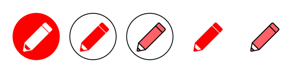 Pencil icon set illustration. pen sign and symbol. edit icon vector