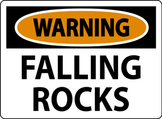 Warning Sign, Falling Rocks