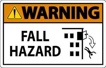 Warning Sign, Fall Hazard