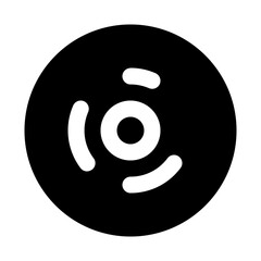 Fototapeta premium Disk Solid Icon
