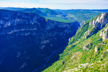 Mountain view. Verdon Gorge in Provence France.