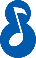 88 music logo , music logo