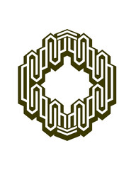 hexagonal logo , hexagon logo vector
