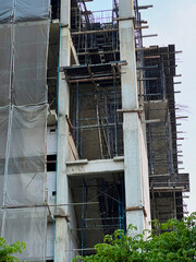 construction site in the city