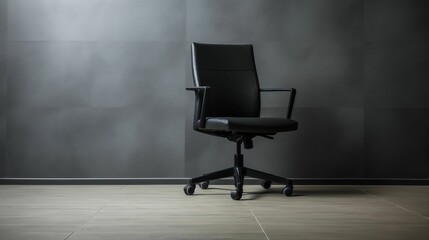 Image of black office chair.