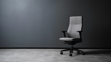 Image of black office chair.