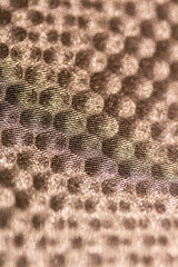 close up of golden fabric texture
