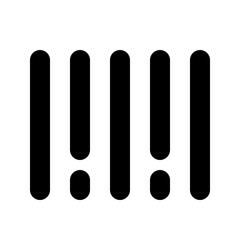 Barcode Solid Icon