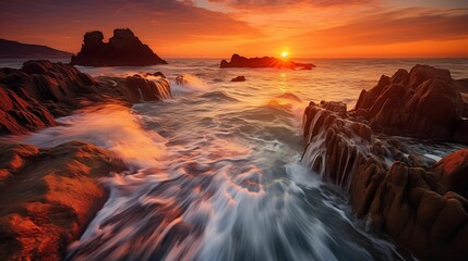 Obraz premium Image of the sea coast.