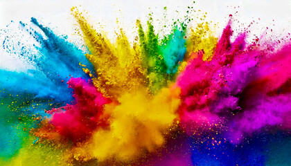 abstract colorfully powder painted background 