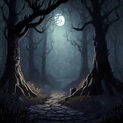 scary halloween background