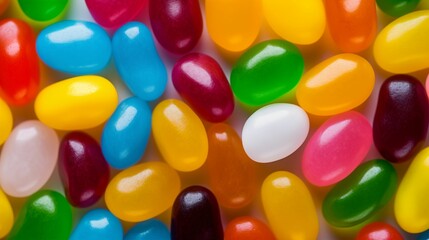 Image of vibrant and delicious jelly beans.