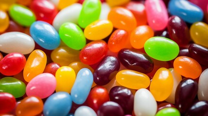 Image of vibrant and delicious jelly beans.
