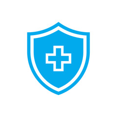Obraz premium Shield with cross icon