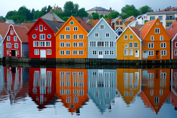 Trondheim historic city in central Norway, generative artificial intelligence