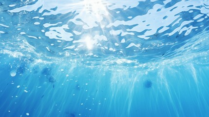 Fototapeta premium Water surface alive with texture, bubbles, and playful splashes.