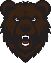 Bear Face Minimalist Design